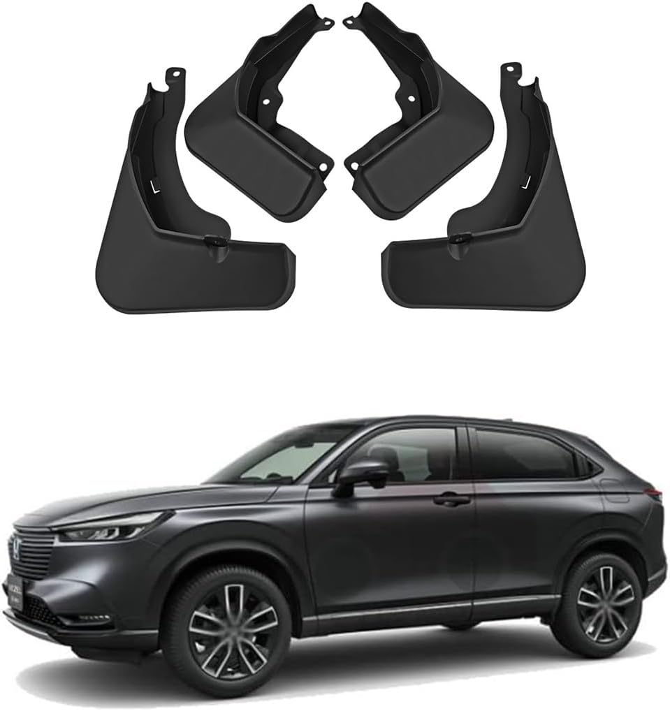 Car Mud Flaps Mudguard for 2025 Honda Vezel 2023-2024 Front and Rear Mudflaps Splash Guards Heavy Duty Flares 4-PC Auto Accessories,Send 1 Car Wash Towel