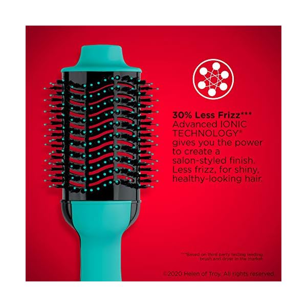 REVLON-One-Step-Hair-Dryer-And-Volumizer-Hot-Air-Brush-Teal REVLON One-Step Volumizer Original 1.0 Hair Dryer and Hot Air Brush, Teal
