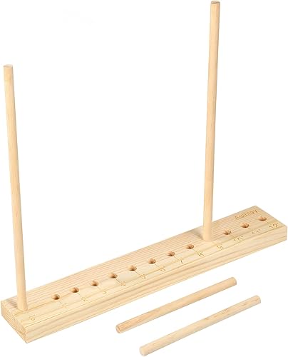 Auihiay Regla de medición de globos de madera ajustable de 12 tamaños, herramienta de medición para decoraciones de globos, arcos, columnas,