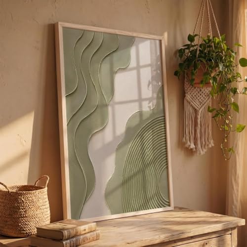 Image of kotart Decorative Modern Wall Art Painting With Frame | Modern Painting For Living Room Bed Room Hotel Wall Decor Digital Reprint (13X17 inch)