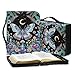 Cxdvotvy Bible Cover Butterfly Mushroom Flower Print Waterproof Leather Bible Carrying Case Large Book Protective Church Bag, Gift for Christian