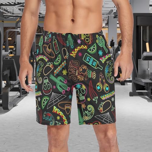 visesunny Summer Mens Sleep Pajama Shorts & Lounge Wear Shorts with Pockets S-XXL3