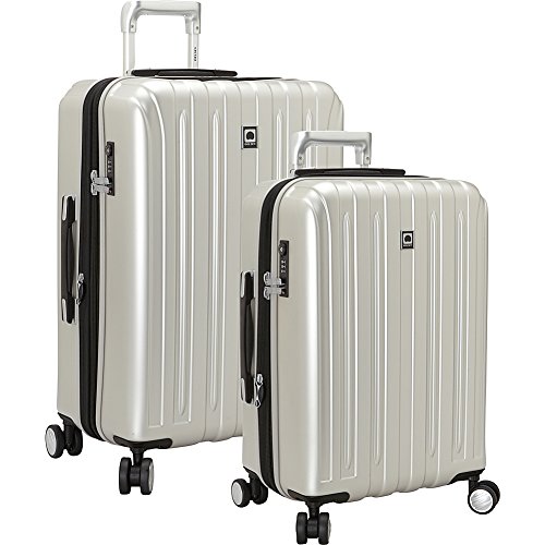 Image of DELSEY PARIS Titanium Hardside Expandable Luggage with Spinner Wheels Luggage Set, Silver, 2-Piece Set (21 /25)