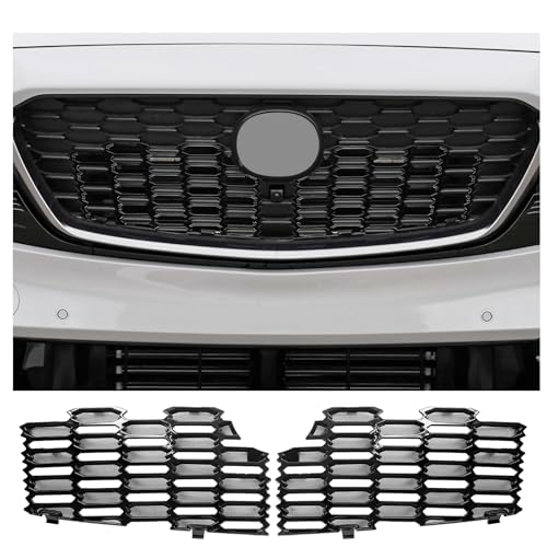 Image of CDEFG 2Pcs for 2026 Mazda CX-5 Front Grill Mesh Insert Front Upper Grille | for 2026 Mazda CX5 (S /Select /Preferred /Premium /Premium Plus) Accessories Car Exterior Accessories ABS Material