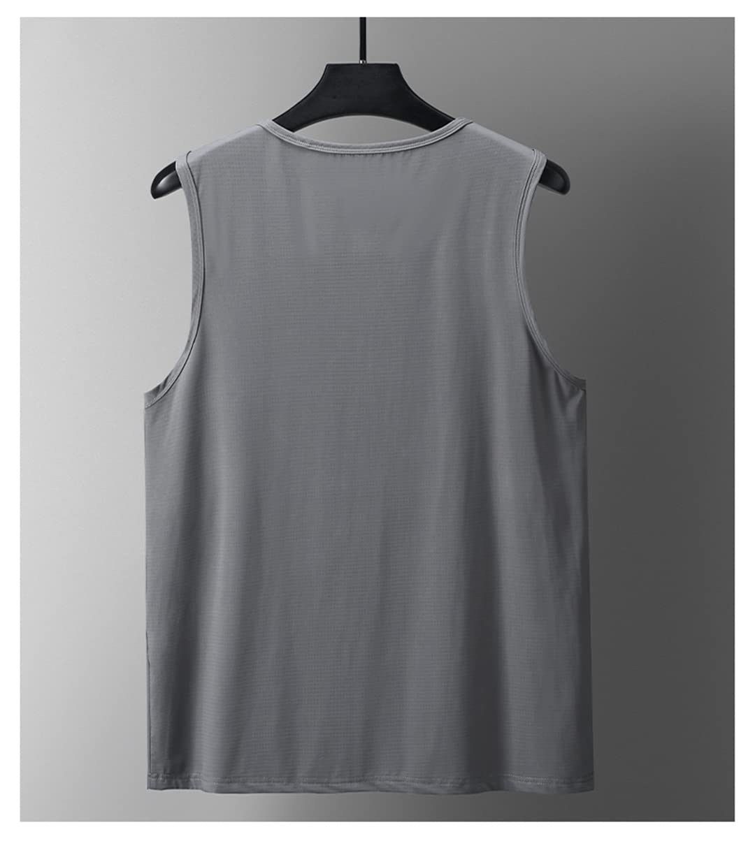 Herren Loose Casual Ärmellose Weste Oversized Tank Tops, Schwarz , XXXXXXXXL