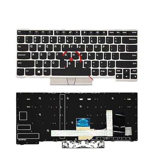 RU VAobNCgL[{[h (Thinkpad E480 E490 T480S L480 T490 T495 L380 L390AYoga L490 P43s E485 E495 m[gp\Rp)(US Silver S2 2018)