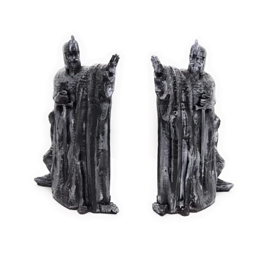 Suportes Aparadores De Livros Portão Gondor Senhor Anéis, Preto Aparador de Livros para Estante Senhor dos Aneis 20 cm