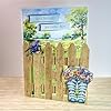 Katy Sue Pretty Petals Picket Fence Card Making Kit. Contains 8 Shaped Cards, 2 Sheets of Die Cut Decoupage, Foam Pads, 8 Envelopes & Instructions. for Card Making Supplies & Card Crafting #4