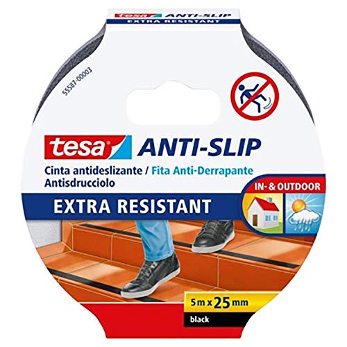 Tesa Tape - Antideslizante Negro 5X25 55587