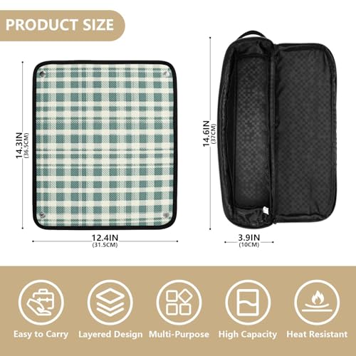 Bolsa de Viaje para Herramientas de Pelo con Tapete Resistente al Calor miniatura 4