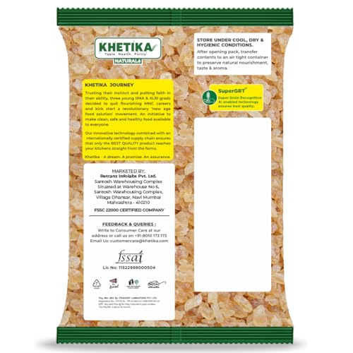 Image of Khetika Naturale Pure Gond Katira (Edible Gum) - 200gm | Tragacanth Gum | Super Food | Cooling Properties (Pack of 2)