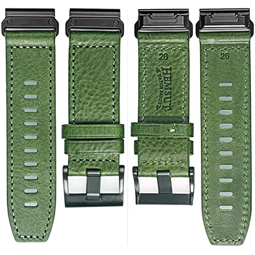 Bracelet en cuir véritable rétro pour montre Garmin fenix et Forerunner