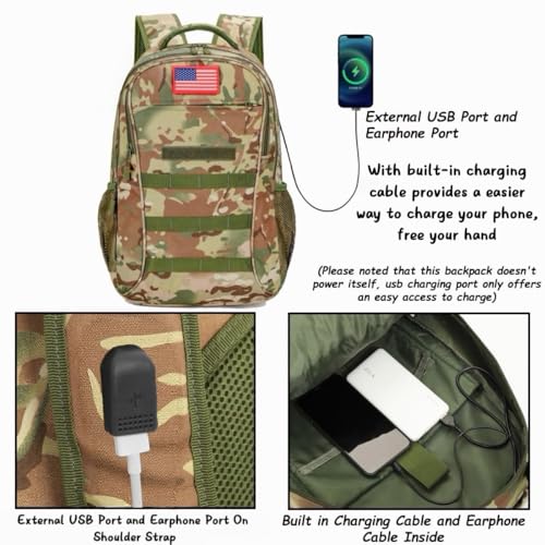 4land Camo School Backpack