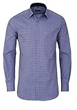 Manschette: Kombimanschette eterna Modern Fit Hemd extra kurzer Arm Muster blau Größe 43
