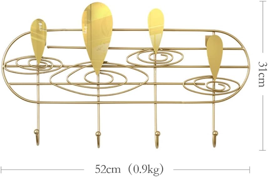 Creative Wrought Iron Hook Entrance Hallway Coat Raindrop Hanger Decoration Key