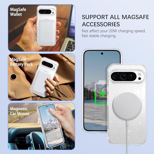 Coque pailletée Google Pixel 10 Pro XL pour femmes et filles - 3