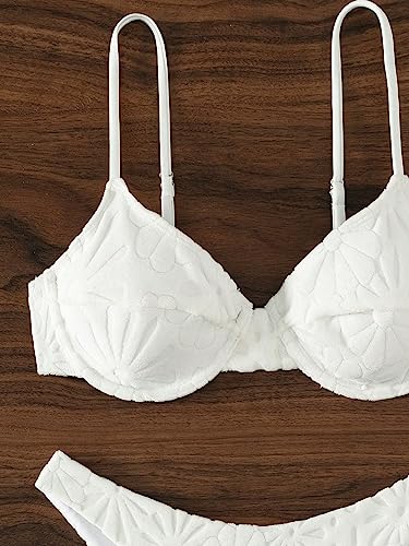 SOLY HUX Women's Two Piece Swimsuit Bathing Suits Solid Underwire Bikini Sets3