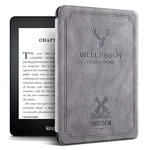ProElite Case Cover for Kindle Paperwhite 12th Gen 7 inch Case, Smart Deer Flip case Cover for Amazon Kindle Paperwhite 12th Gen 7 inch Model, Grey