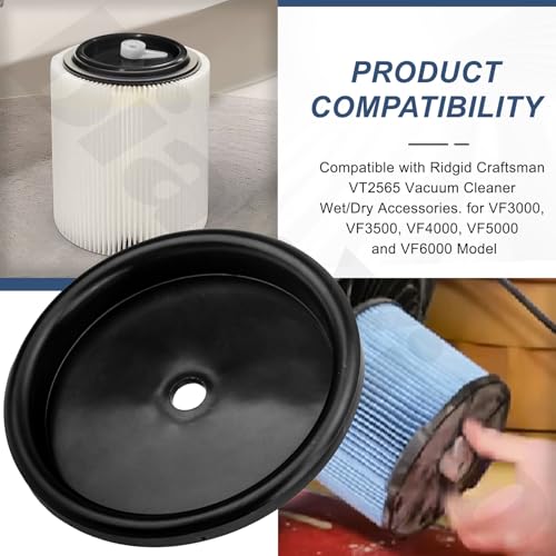Image of 2 Pack 73316 83872 Vacuum Filter Nut And Plate(Only Nut & Plate) Compatible with Ridgid Craftsman VT2565 Vacuum Cleaner Wet /Dry Accessories VF3000 VF3500 VF4000 VF5000 VF6000 12303