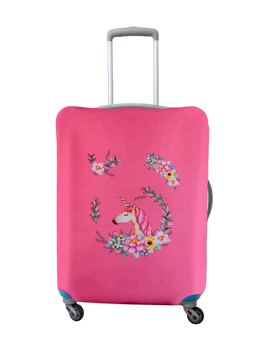 Abstract Design Spinner Travel Suitcase Eco-Friendly Cover Small Fits 18-22 Inch Luggage Polyester-Spandex 55Cm (20 Inches) Luggage Protectors Anti Scratch/Dust Pack Of 1 Pink-image-8