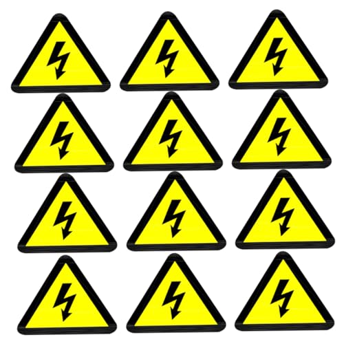 Autocollants de sécurité électrique triangle autoadhésifs haute adhérence