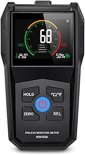 Pinless Wood Meters Mold Detector Wall Digital Humidity Tester With Alarm