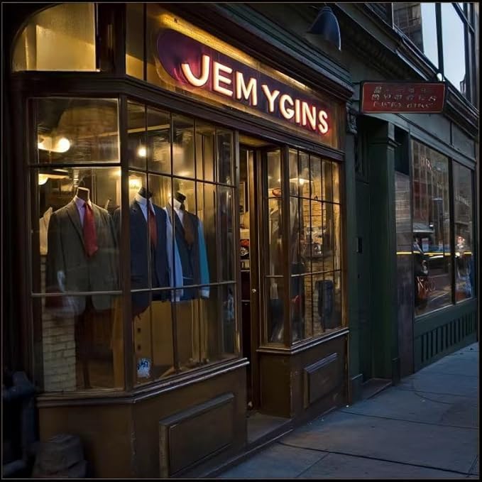 JEMYGINS Mens Striped Tie and Pocket Square with Tie Clip Lapel Pin Set 4PCS - Image 4