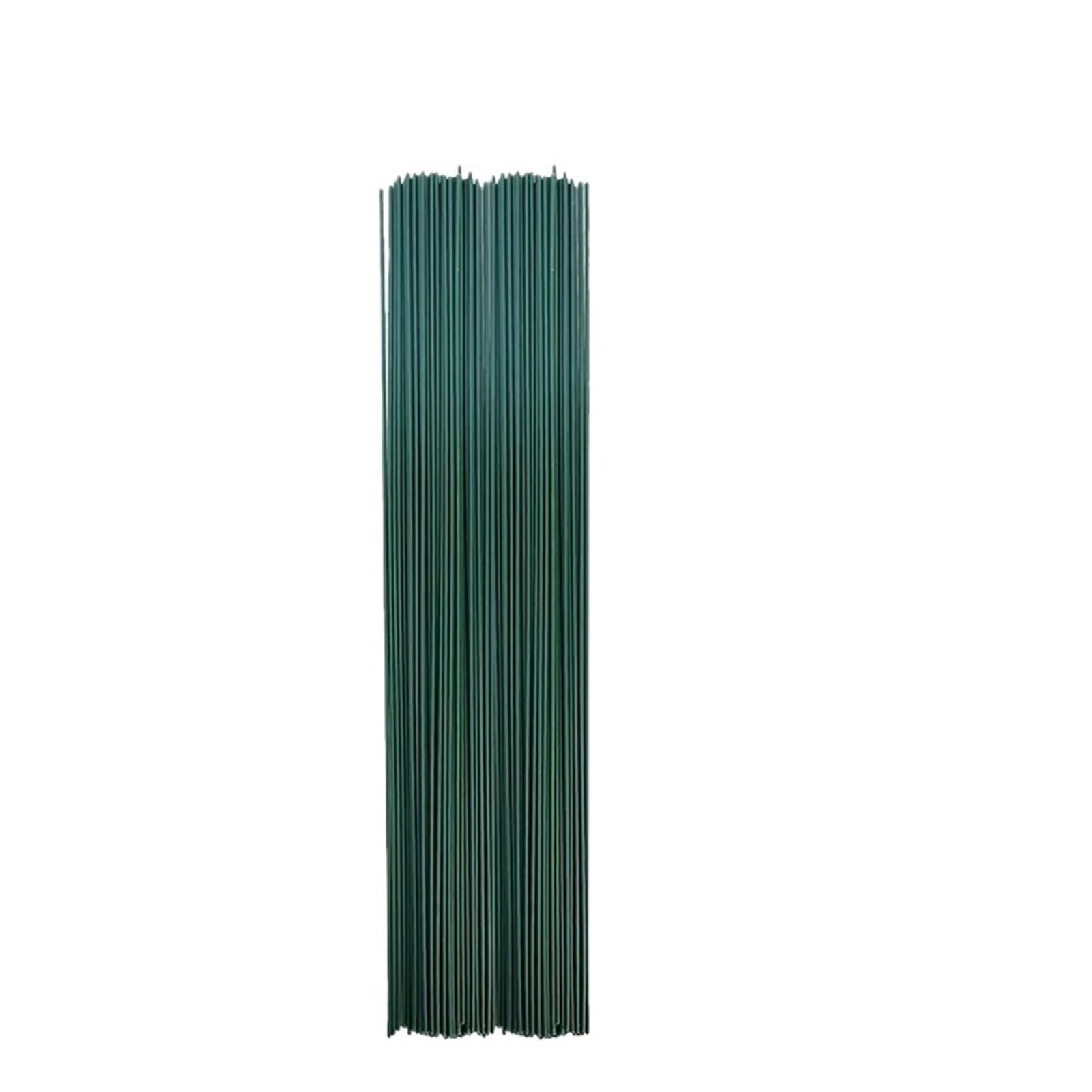 HUWOYG 100Pcs Green Floral Wire Stems Flexible Iron For DIY Bouquets Flower Arrangement Crafting Supplies Wedding Party Home Decor For DIY(40cm-100pcs)