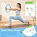 COARVXA Pilates Ring Fitness Circle for Women - 15 Inch Magic Fitness Circle for Toning Inner & Outer Thighs, Bonus Pilates Equipment Thigh Master Guide. (Blue)