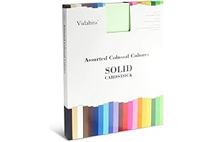 60 Sheets Rainbow Colored Card Stock 8.5 x 11 for Cricut