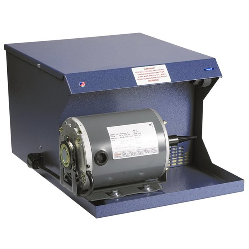 Professional Dust Collector Jewelry Polishing Buffing With 1/2 Hp Single Spindle Motor Unit Made In USA