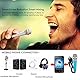 ALFFREUDE 4 StückeMini Mikrofon Tiny Karaoke Microphone Tragbar Handmikrofon kleines Klinke mikrofon mit Schwamm und Kabel für Handy Laptop Notebook, 4 Farben