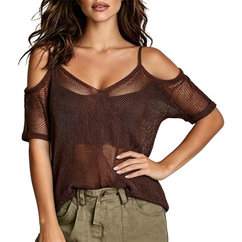 Top de verano hippie para playa y noches ibicencas de punto calado