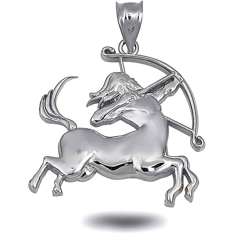 Claddagh Gold Zodiac Character Symbol Astrology Pendant 925 Sterling Silver Parent