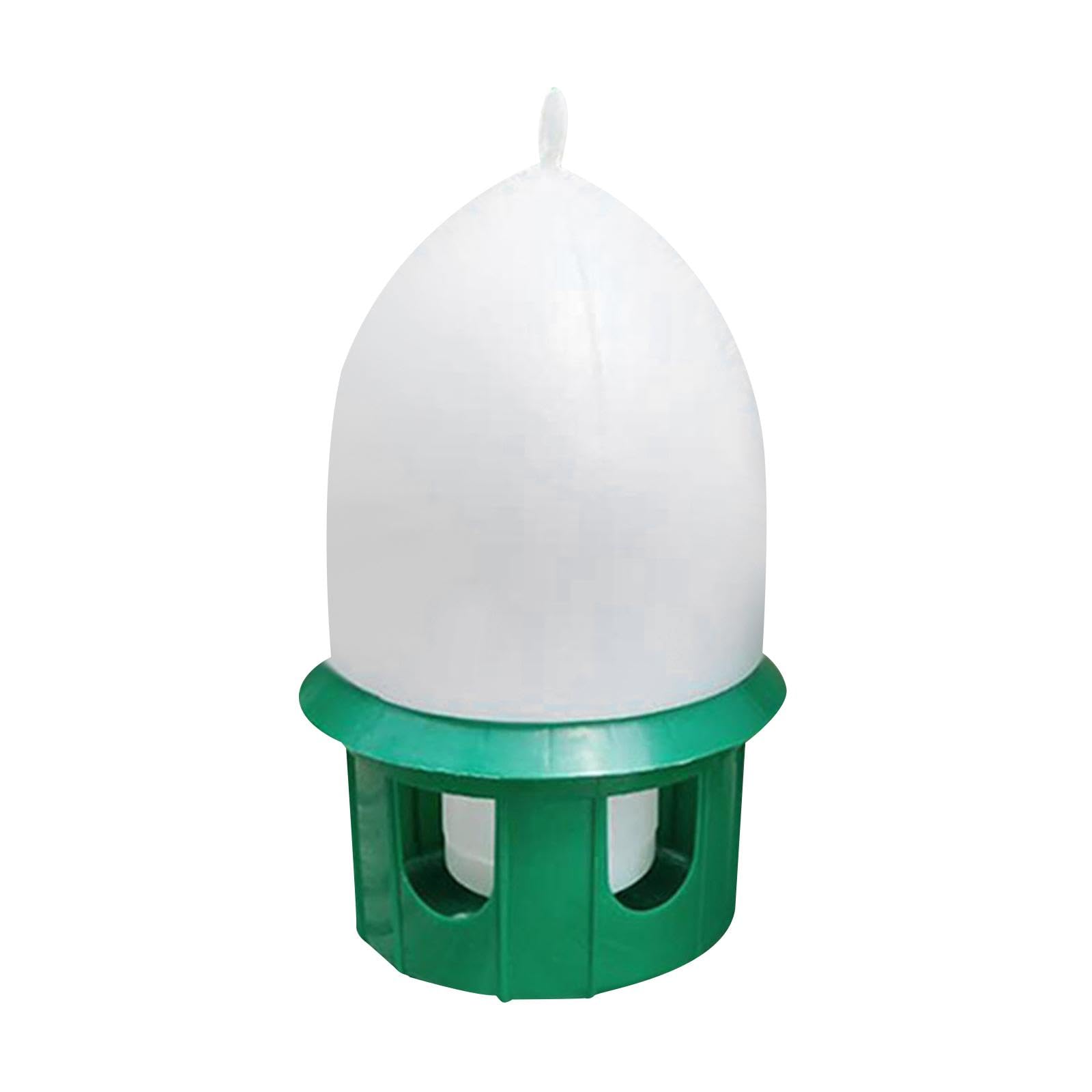 rockible Abreuvoir pour Pigeons, Abreuvoir pour colombes, Automatique, Distributeur d'eau pour Oiseaux, pour calopsittes, paons, tourtereaux, 6L Vert