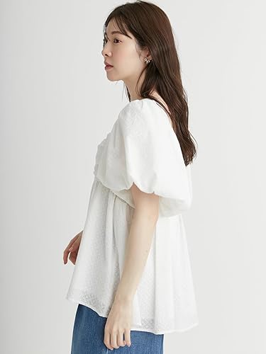 Amazon | コットンエンブロイダリーブラウス CWFB252044CHECKF