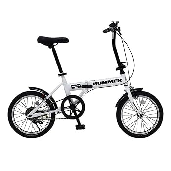 引き取り限定！HUMMER パンクしないタイヤ　折りたたみ自転車　販売終了商品 HUMMER ノーパンクタイヤ仕様 折りたたみ自転車 6段変速 HUMMER