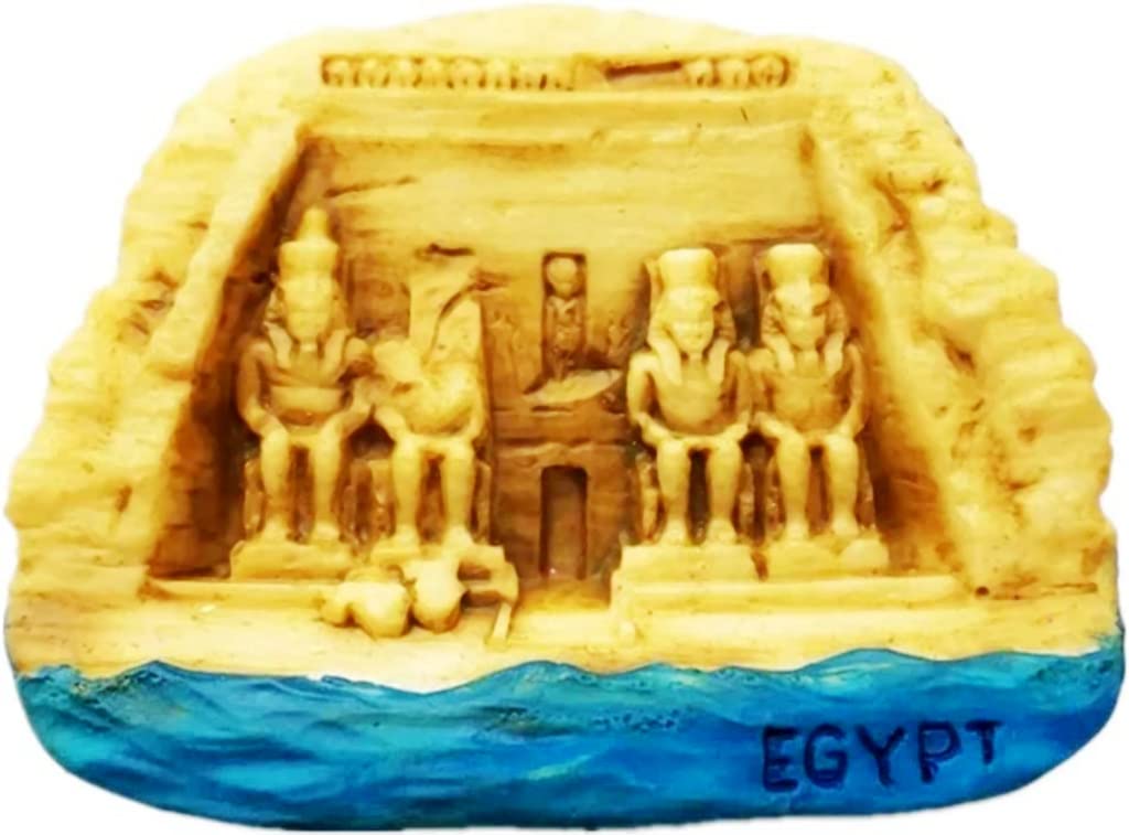 Abu Simbel Temple Egypt Magnet Fridge Refrigerator Magnet Decoration Sticker Souvenir Resin Crafts Kitchen Whiteboard