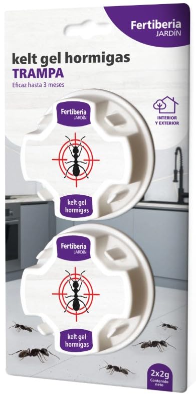 Trampa Antihormigas Gel Blister de 2 uds - Interior y Exterior - Eficacia de 3 Meses