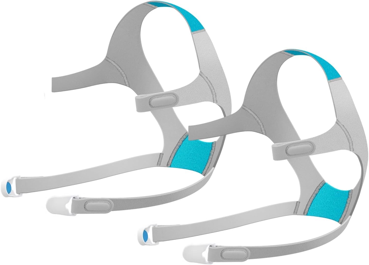 Replacement Headgear with Magnetic Clips(Pack of 2), Great Value Headgear Straps - Soft, Plush Straps(Large)