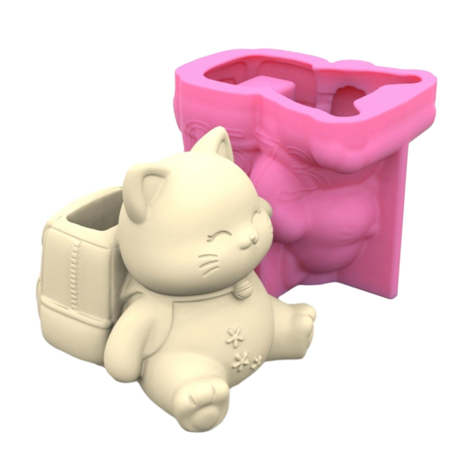 Moule 3D en résine de Silicone pour Animaux, Porte-Stylo, C573