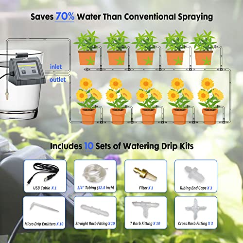 RAINPOINT WiFi Automatic Watering System For Indoor Potted Plants, DIY