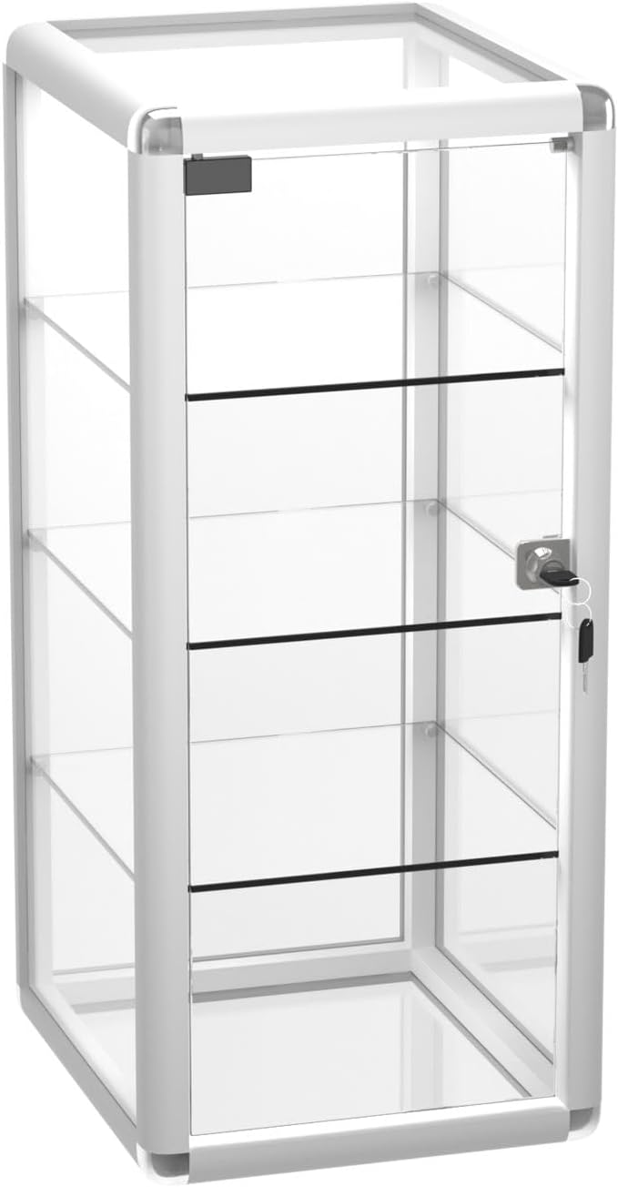 Black Aluminum Retail Display Cabinet with Lighting New