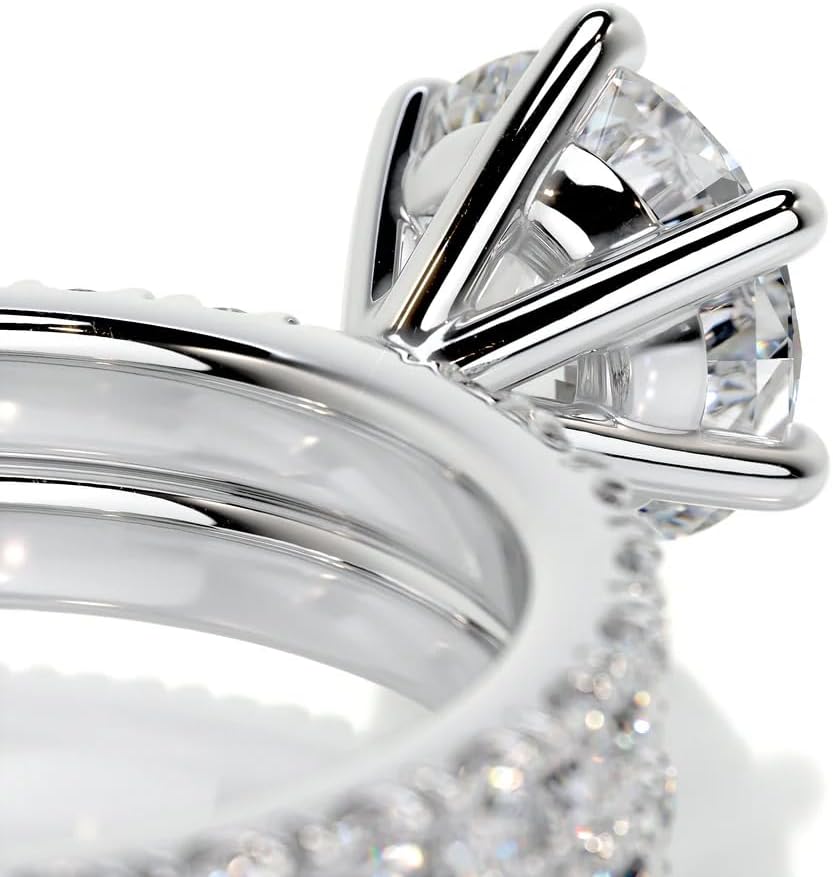 Molioaki Bridal Set Moissanite/Lab Grown Diamond/Natural Diamond engagement rings for women 925 Sterling Silver/10K/14k/18K Gold ring 8 Style Moissanite Rings for Her