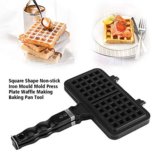 1-teilige Waffeleisen-Rechteckform Antihaft-Waffelform-Backform-Herstellungswerkzeug-Hersteller Pressplatte Küche – Bild 7