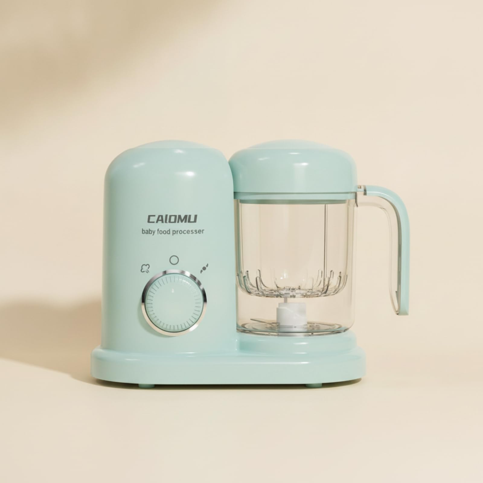 Vaporizzatore e Frullatore in un Singolo Apparecchio Compatto Cuocipappa Automatico Elettrodomestico per Genitori, Verde Pavone, Spina Piatta Standard Europea