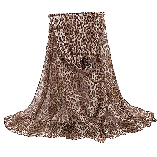 Fashion Lightweight Scarfs For Women Leopard Print - Main Image