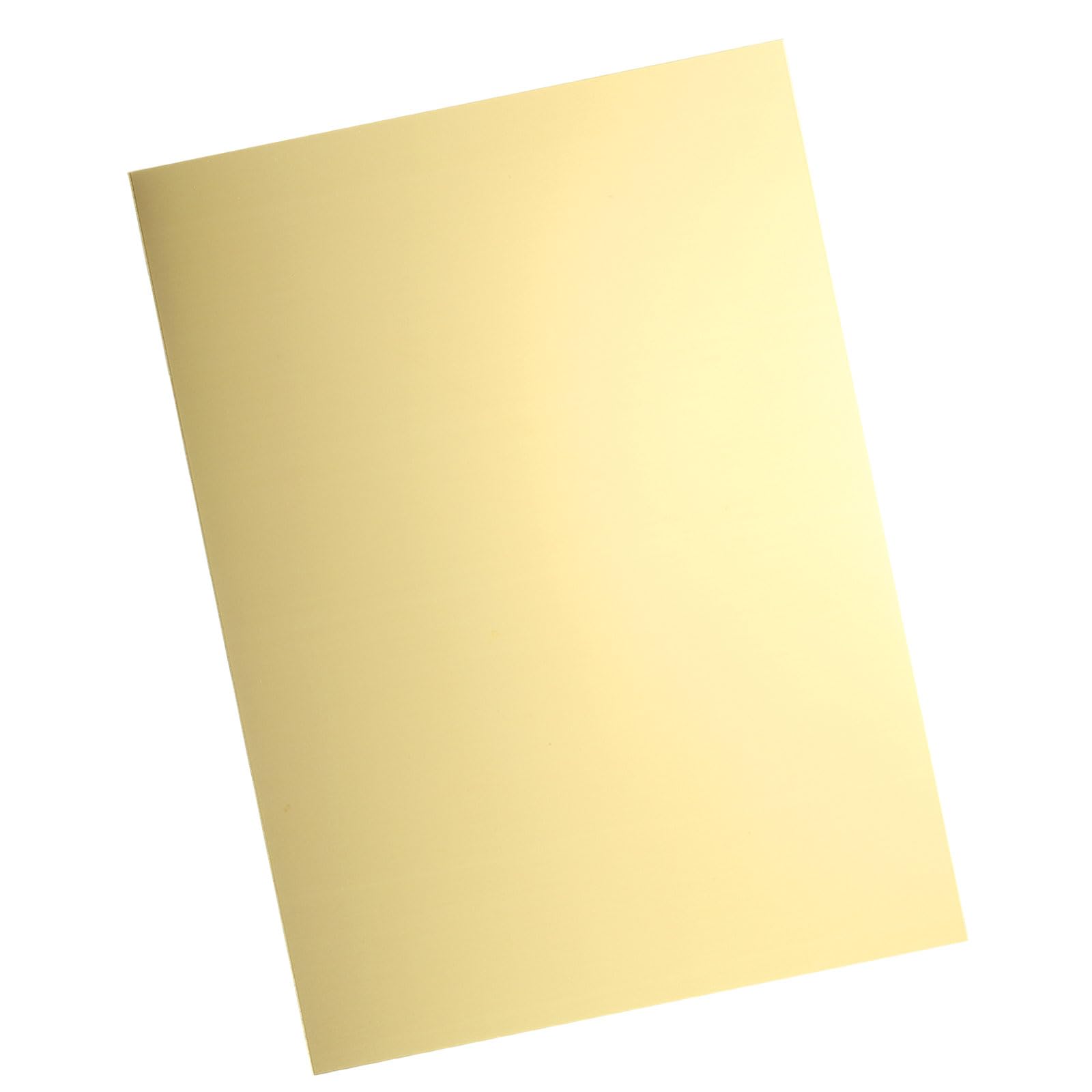 uxcell Pure Brass Sheet, 8" x 6", 20 Gauge (0.8mm) Thickness, Metal Brass Plate with Gloves for Crafting, Modelers, Jewelry, Repairs, Electrical