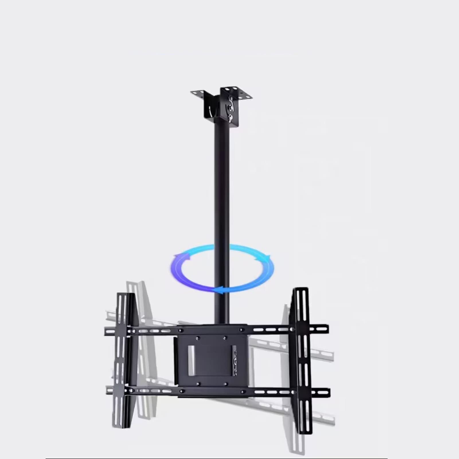 HPTHLY Universal Tv Stand Adjustable Ceiling Tv Mount Bracket - Tilt And Rotatable Tv Stand Fits 50-80 Inch Tvs With Loading 100Kg/220Lbs Two Types Of Installation,1.6 (1.6)