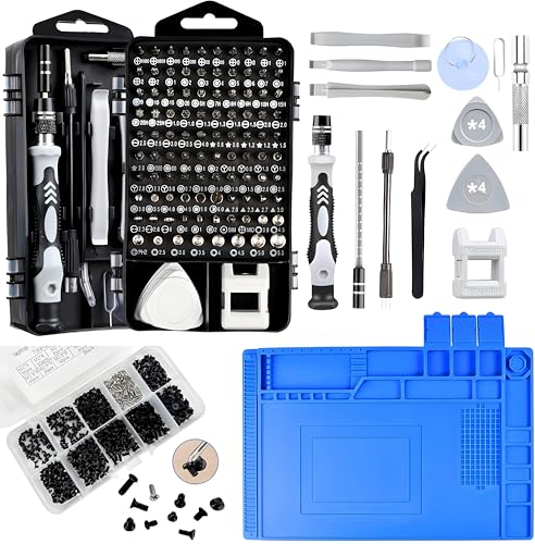 Image of XIKKART Silicone Magnetic Mat Rug For Laptop Mobile Repairing, 932F Heat Resistant Work Mat Large 17.8x11.8 inch Soldering Mat for Soldering, Cell Phone, Drone, Electronics Repair Combo Kit